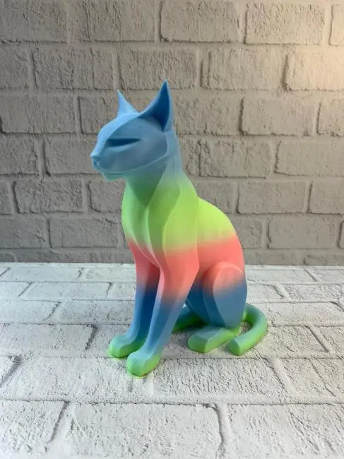 Açık Rainbow Kedi Biblo Modern Salon ve Raf Dekoru