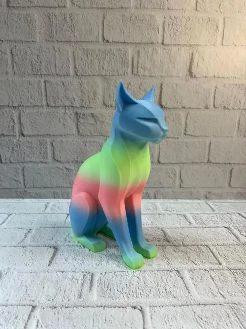 Açık Rainbow Kedi Biblo Modern Salon ve Raf Dekoru