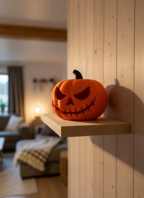 21 cm Kapaklı Balkabağı Kutu Konsept Dekor