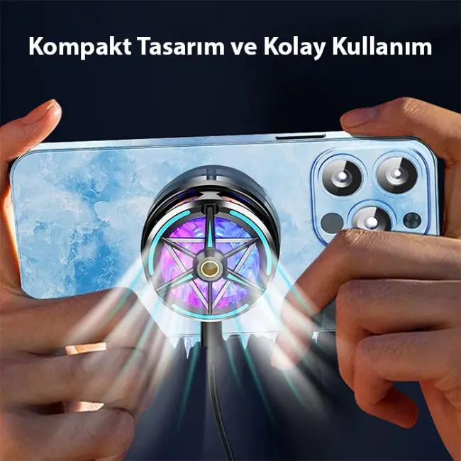 ALLY S6 Manyetik Cep Telefon Soğutma Fanı Radyatör Soğutucu-(5775)