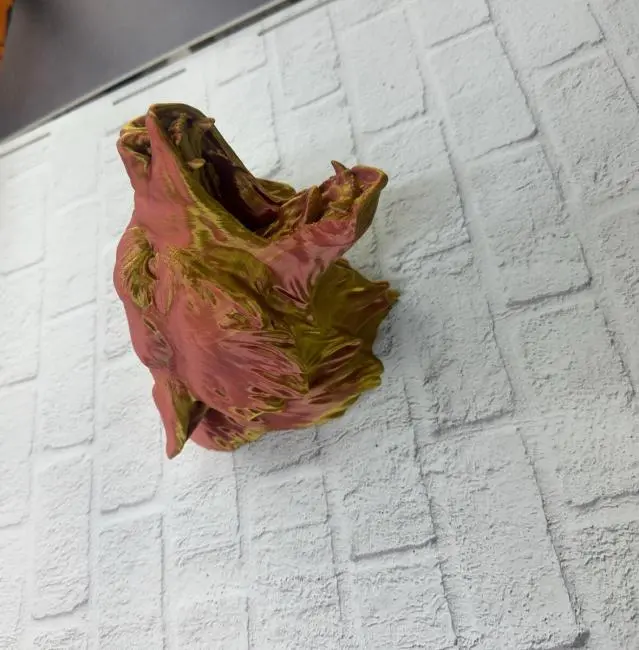 Gold Kırmızı Jaguar Duvar Dekoru Asılabilir Hediyelik 3D Heykel 20x16 cm