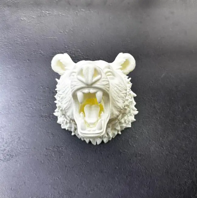 Krem Ayı Figürü Duvar Süsü Asılabilir Hediyelik Dekoratif 25x19 cm