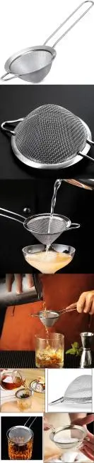 Turk Klasik Çay Süzgeci 304 Paslanmaz Çelik 2 ADET