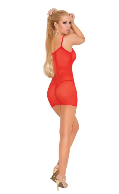 Kırmızı Tül Fantazi Gecelik TM1110