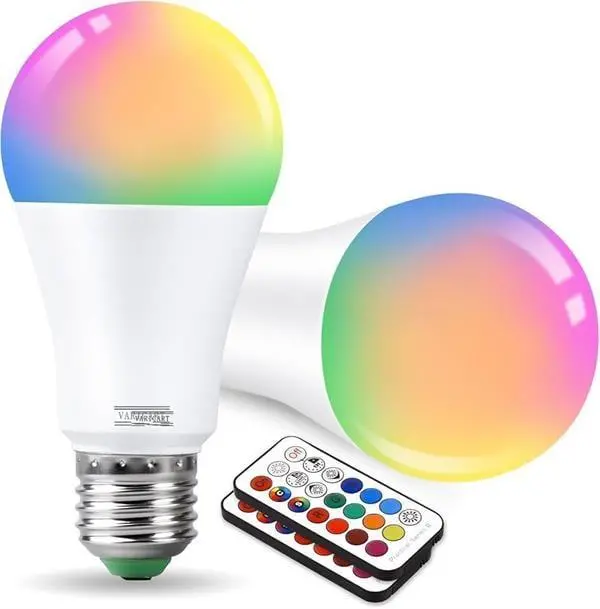 Led Ampul Enerji Dostu RGB Işıklı 100W Led Işık