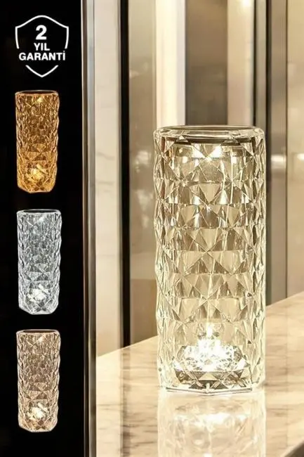 Dokunmatik Kristal Gece Lambası Hediyelik