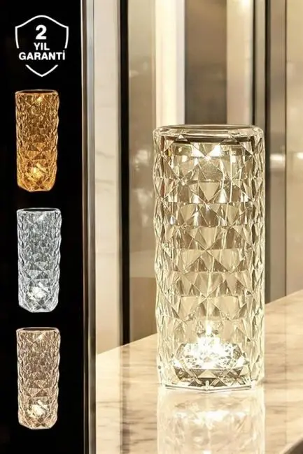 Dokunmatik Kristal Gece Lambası Hediyelik