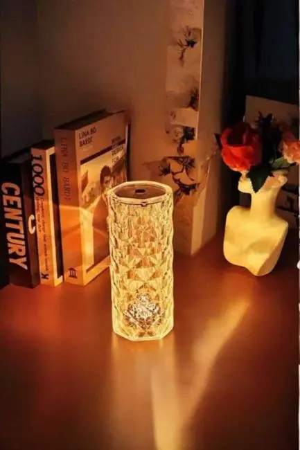 Kristal Dokunmatik Ve Kumandalı Masa Ve Gece lambası