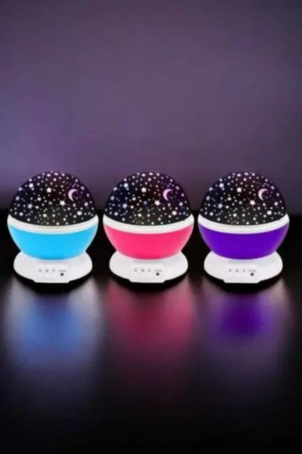 Mavi ve Mor Işıklı Star Master Projeksiyon Lambası