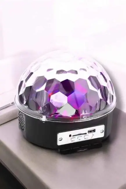 Bluetooth ve Uzaktan Kumandalı Çok Renkli Masaüstü Disko Topu