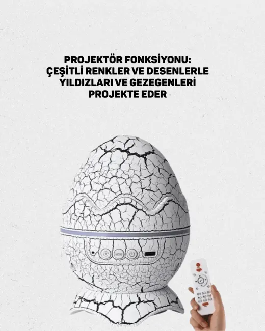 Dinazor Yumurta Gece Lambası