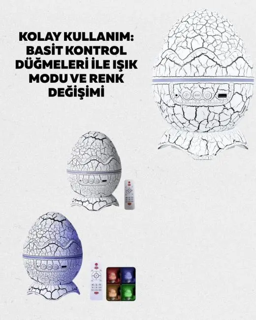 Yıldız Gökyüzü Efektli Çok Modlu Gece Işığı