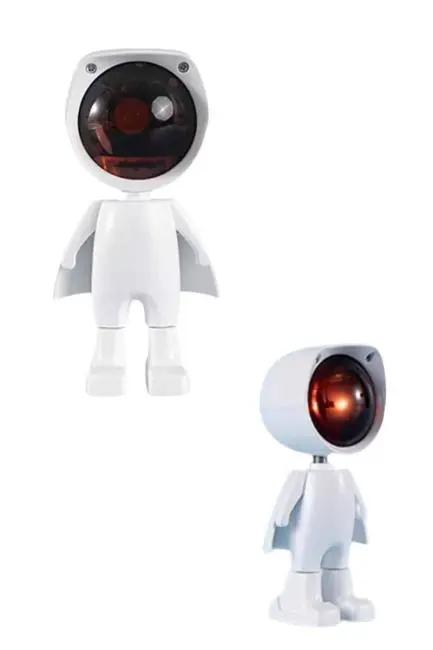 Astronot Işık Projektörü Gökkuşağı Projeksiyon Gece Lambası Hediyelik