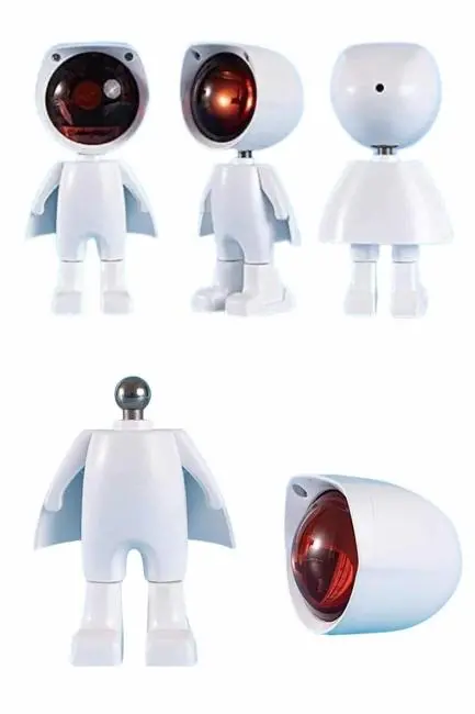 Gün Batımı Lambası Işık Arka Plan Projektör Sevimli Astronot Enerji Tasarruflu