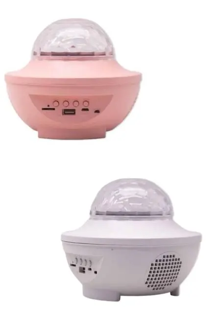 Dönen Işıklı Disko Topu Projektör Müzik Çalarlı Disco Speaker