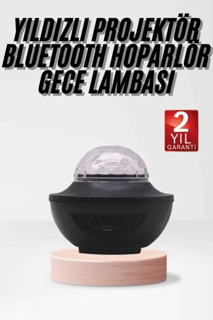 Çok Renkli Projektör Lamba Disko Topu Gece Lambası Kablosuz