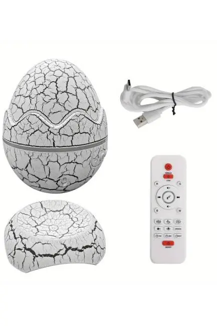 Yumurta Görünümlü Masa ve Gece Lambası Renk Değiştirebilen Projektör