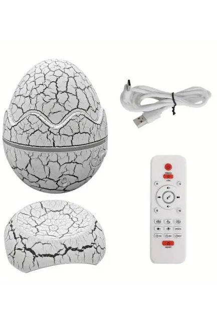 Yumurta Görünümlü Masa ve Gece Lambası Renk Değiştirebilen Projektör