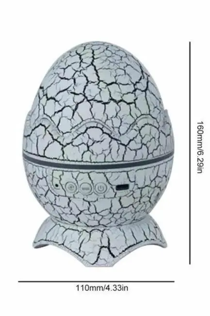 Yumurta Görünümlü Masa ve Gece Lambası Renk Değiştirebilen Projektör