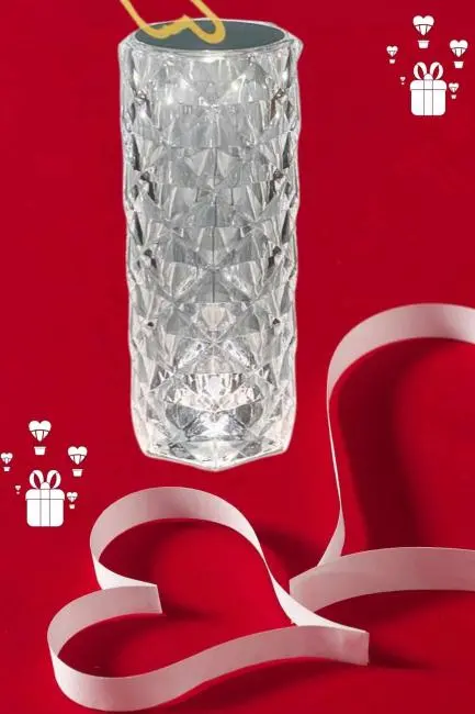 Sevgililer Günü İçin Hediye Kristal Lamba Sevgiliye Hediye USB Şarjlı Gece Lambası
