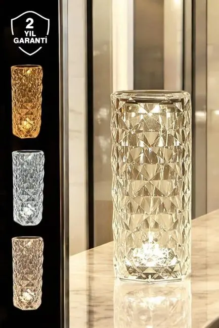 Dokunmatik Kristal Gece Lambası Hediyelik