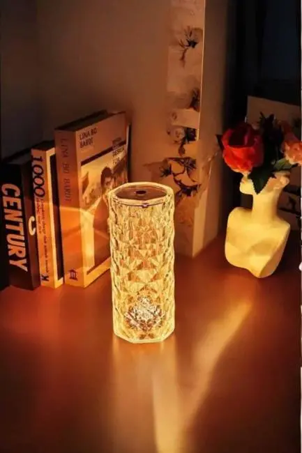 Kristal Dokunmatik Ve Kumandalı Masa Ve Gece lambası