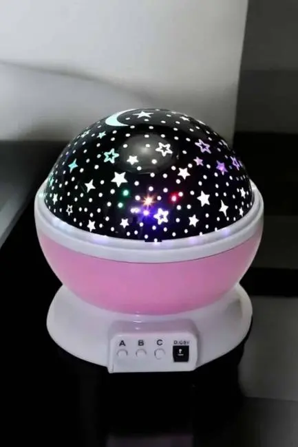 Mavi ve Mor Işıklı Projeksiyon Lambası