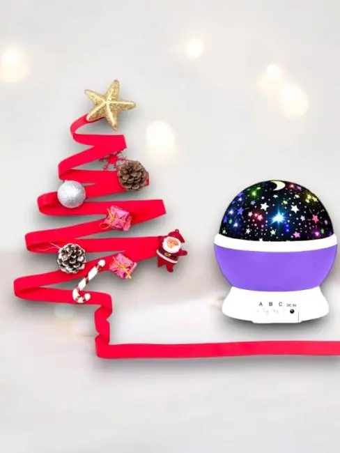 Yıldızlı Gökyüzü Efektli Projektörlü Masa ve Gece Lambası