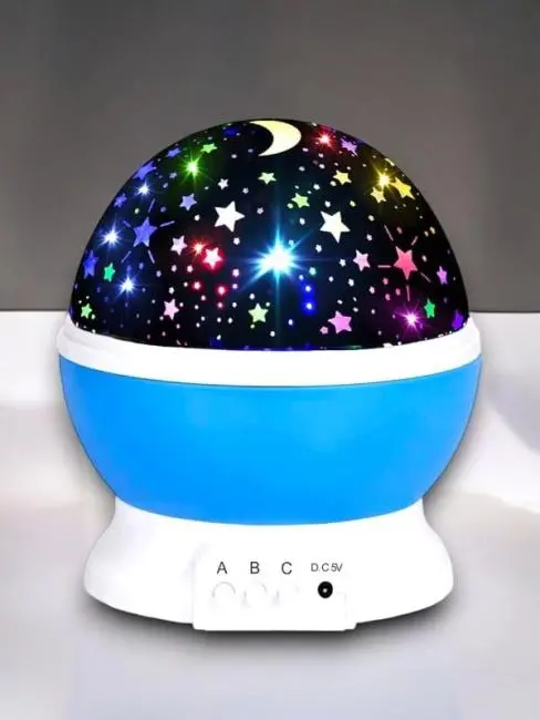 Yıldızlı Gökyüzü Efektli Projektörlü Masa ve Gece Lambası