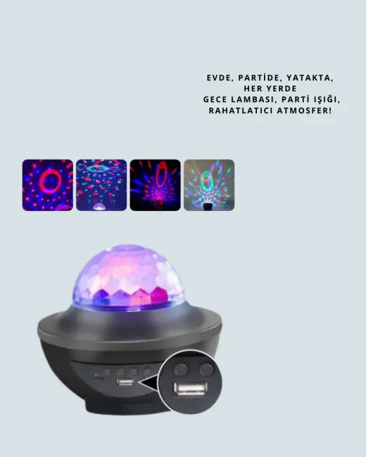 10 Renkli Kombinasyon + Breathing Light + 2 Saat Zamanlayıcılı Star Lamba