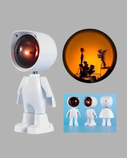 Dekoratif Gün Batımı Işığı – Astronot Figürlü