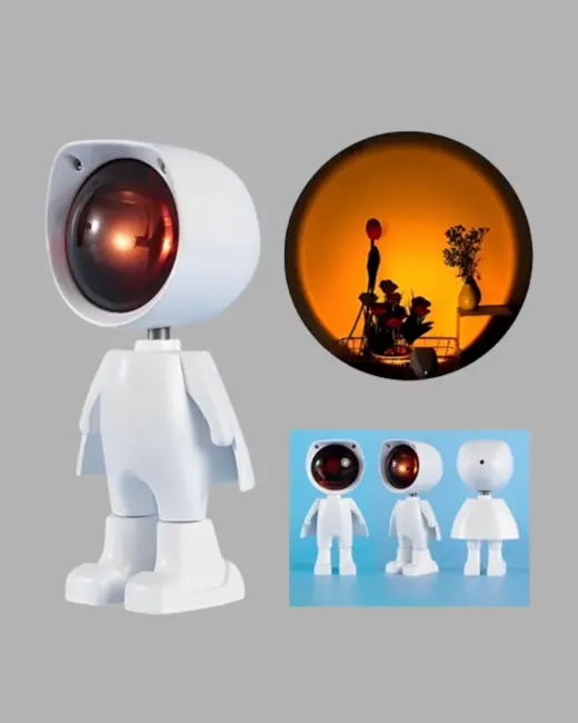 360° Ayarlanabilir Başlıklı Astronot Gece Lambası