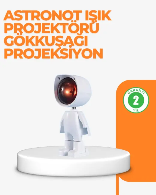 USB Şarjlı Taşınabilir Gün Batımı Projektör Lambası