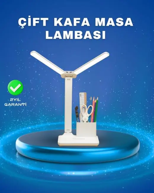 3’ü 1 Arada Çok Amaçlı Masa Lambası | Göz Yormayan Işık Organizer Tasarım