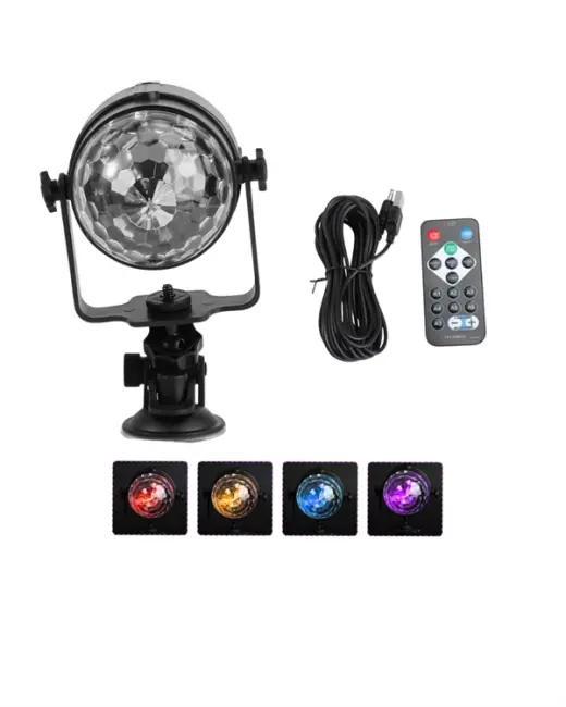 Uzaktan Kumandalı Ses Kontrollü LED Disko Işığı - Parti ve Kulüpler İçin