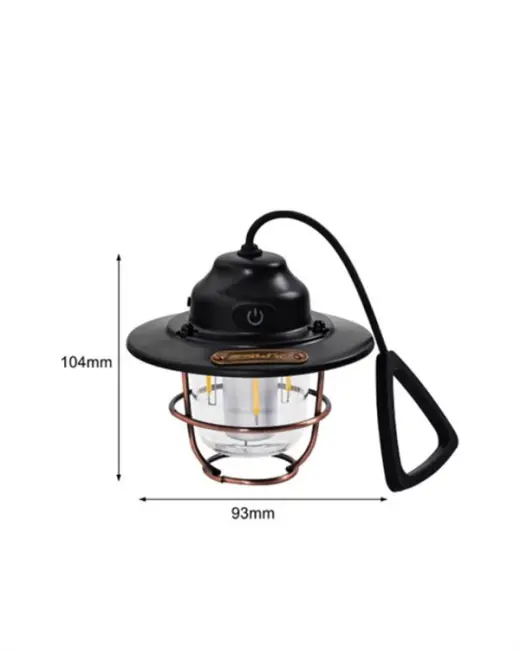 Dış Mekan İçin Şık LED Fener – 4400mAh Pil IPX4 Su Geçirmez Asılabilir