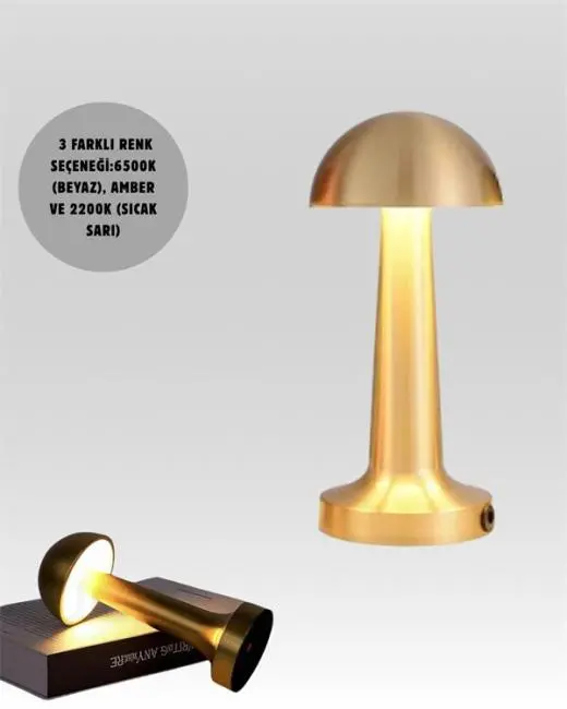 Şarjlı Dimmerli LED Masa Lambası – 4-8 Saat Aydınlatma