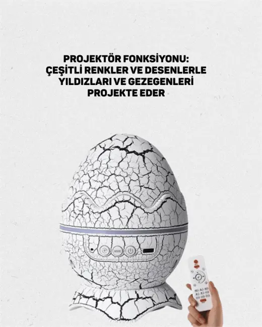 Yıldız Gökyüzü Efektli Çok Modlu Gece Işığı