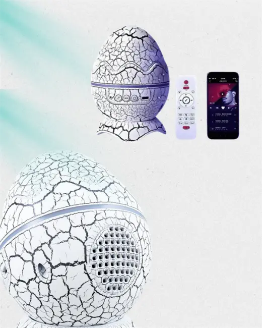 Dinozor Yumurtası Tasarımlı Projektörlü Gece Lambası