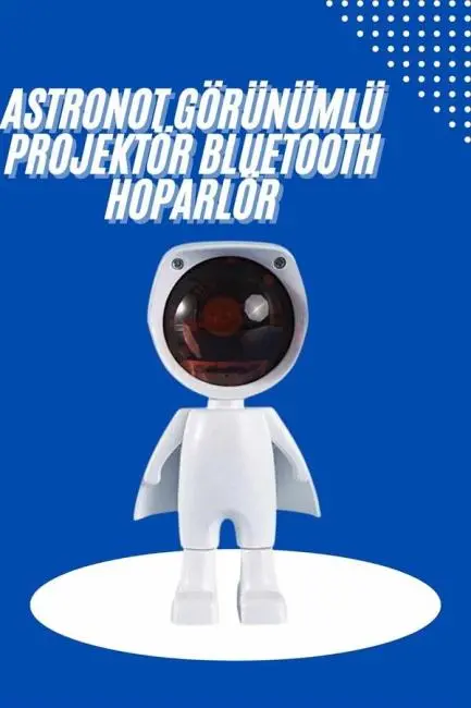 Astronot Işık Projektörü Gökkuşağı Projeksiyon Gece Lambası Hediyelik