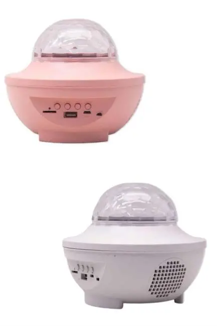 Dönen Işıklı Disko Topu Projektör Müzik Çalarlı Disco Speaker