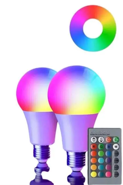 Akıllı RGB Led Ampul Led Uzaktan Kumandalı Renk Değiştiren Ampul