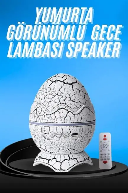 Gece Lambası Yumurta Işık Speaker Yeni Nesil Dinozor Yumurtası Görünümlü