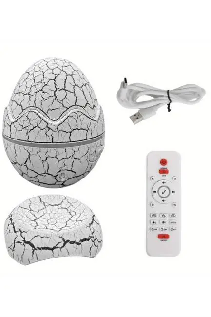 Yumurta Görünümlü Masa ve Gece Lambası Renk Değiştirebilen Projektör