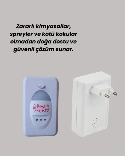 Ultrasonik Teknolojili Elektronik Haşere Kovucu