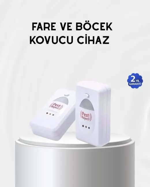 Fare Sivrisinek ve Böcek Kovucu Ultrasonik Cihaz – Güvenli ve Kimyasalsız Çözüm