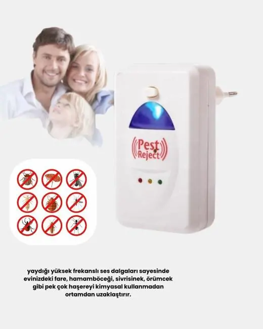 Ultrasonik Haşere Kovucu Cihaz – Sessiz Kimyasalsız ve Etkili Koruma