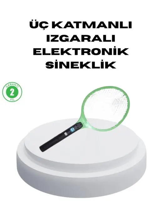 Pil ile Çalışan Elektronik Sinek Öldürücü – Çocuk ve Evcil Hayvan Dostu Tasarım