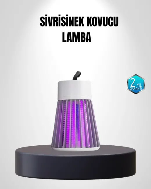 2000 mAh Şarjlı Sivrisinek Kovucu Lamba – Kimyasalsız Güvenli ve Taşınabilir
