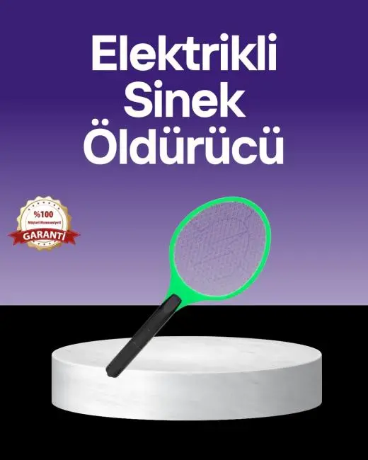 Çocuk ve Evcil Hayvan Dostu Elektrikli Sinek Raketi | Güvenli Kullanım